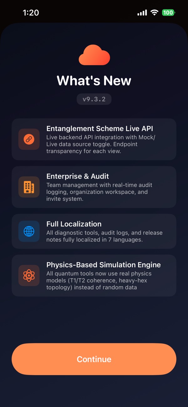 Q-Bridge — What’s new in the app, in seven languages.