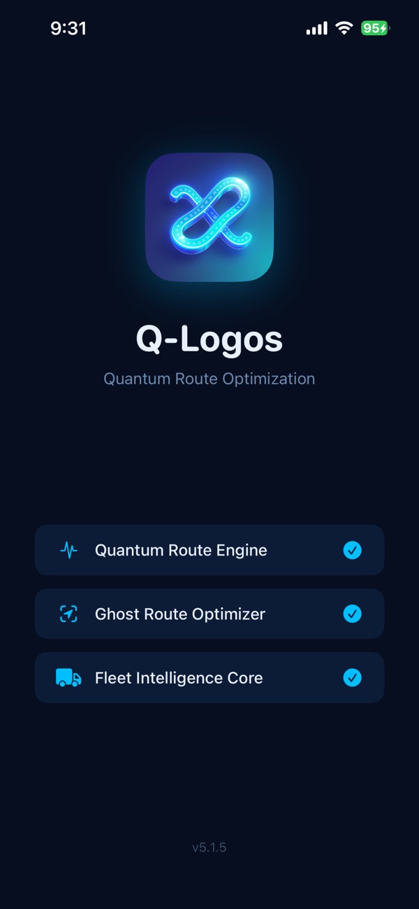 Q-Logos: Route optimizer and ghost-route comparison.