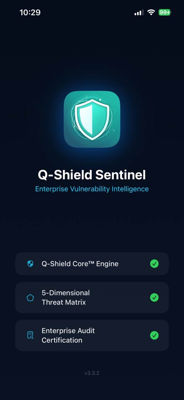 Q-Shield Sentinel — Enterprise vulnerability intelligence.