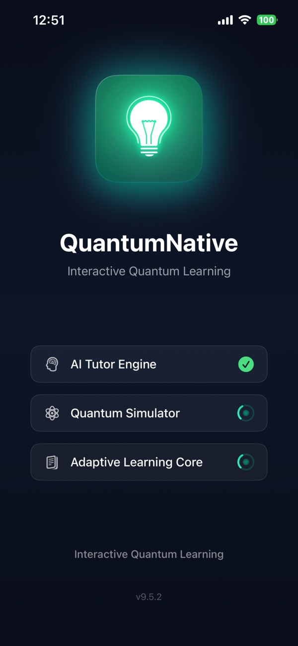 QuantumNative — AI tutor, simulator and adaptive learning in one app.