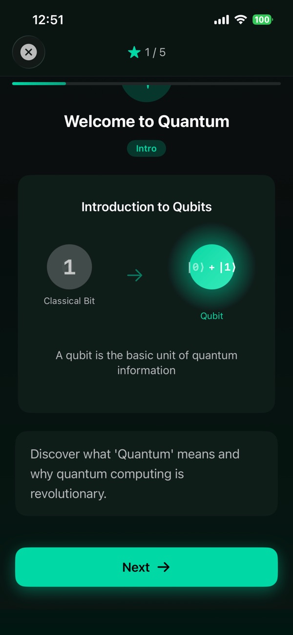 QuantumNative: Lessons start from the classical bit.